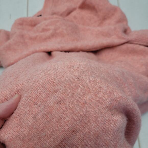 J. Crew supersoft yarn alpaca pink knit sweater V neck merino wool - Picture 10 of 11